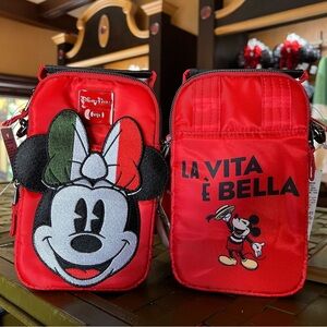NWT Disney Lug Minnie Crossbody from Italy in EPCOT Purse Bag